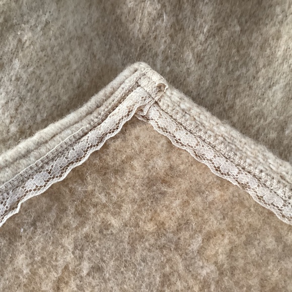 Vintage Handmade Heavy Wool Dress/Cape Cover Wood Buttons Dress - Picture 16 of 16